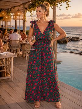 Picture of SUMMER MAXI PRINTED DRESS